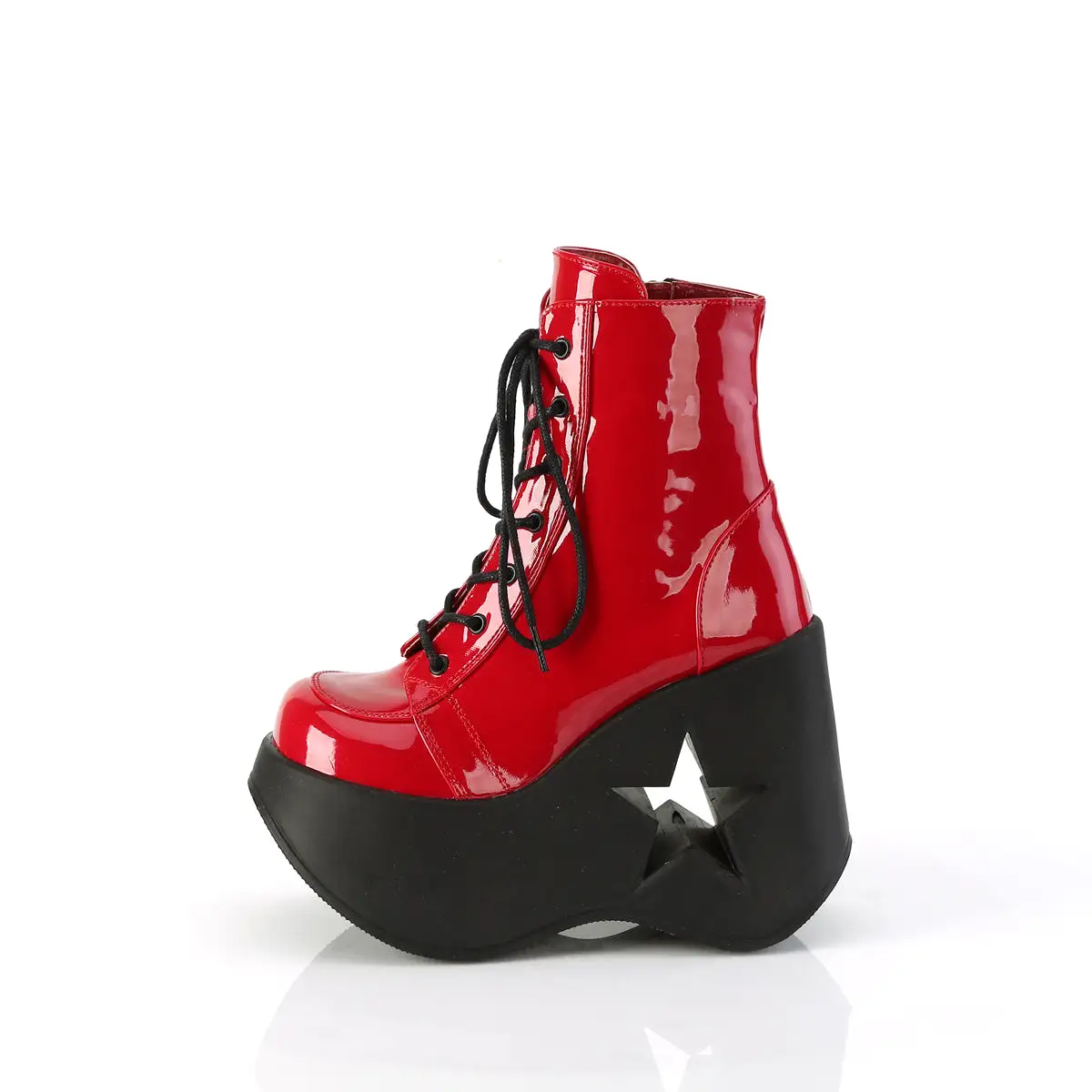 5 Inch Platform DYNAMITE-106 Red Patent