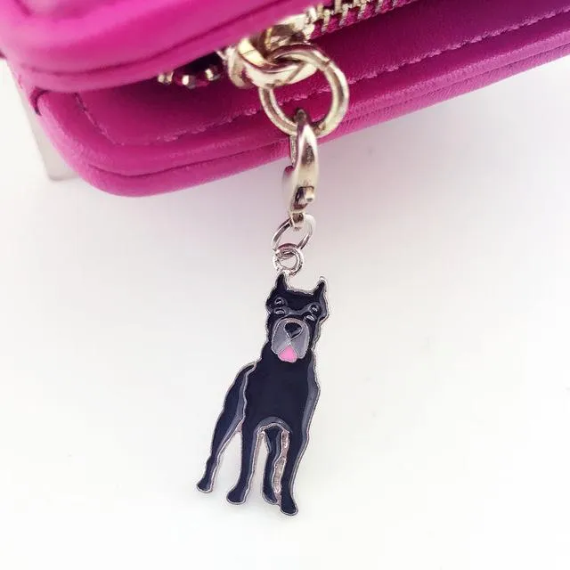 5Pcs/Lot Cute Chow Chow Sharpei Foxhound Pug Shepherd Dog Purse Charms