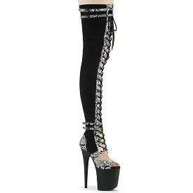 8 Inch Heel FLAMINGO-3027SP Snake Print