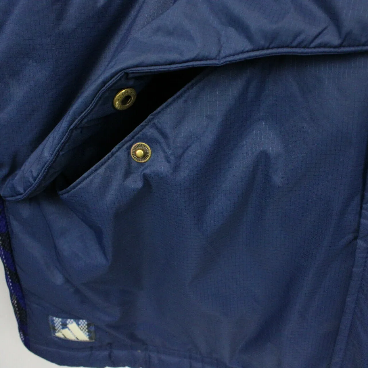 ADIDAS 00s Puffer Jacket Navy Blue | Large