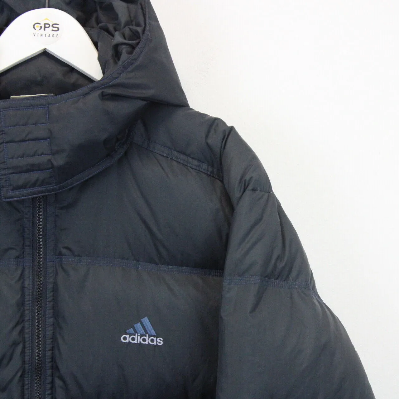 ADIDAS 90s Down Puffer Jacket Navy Blue | XL