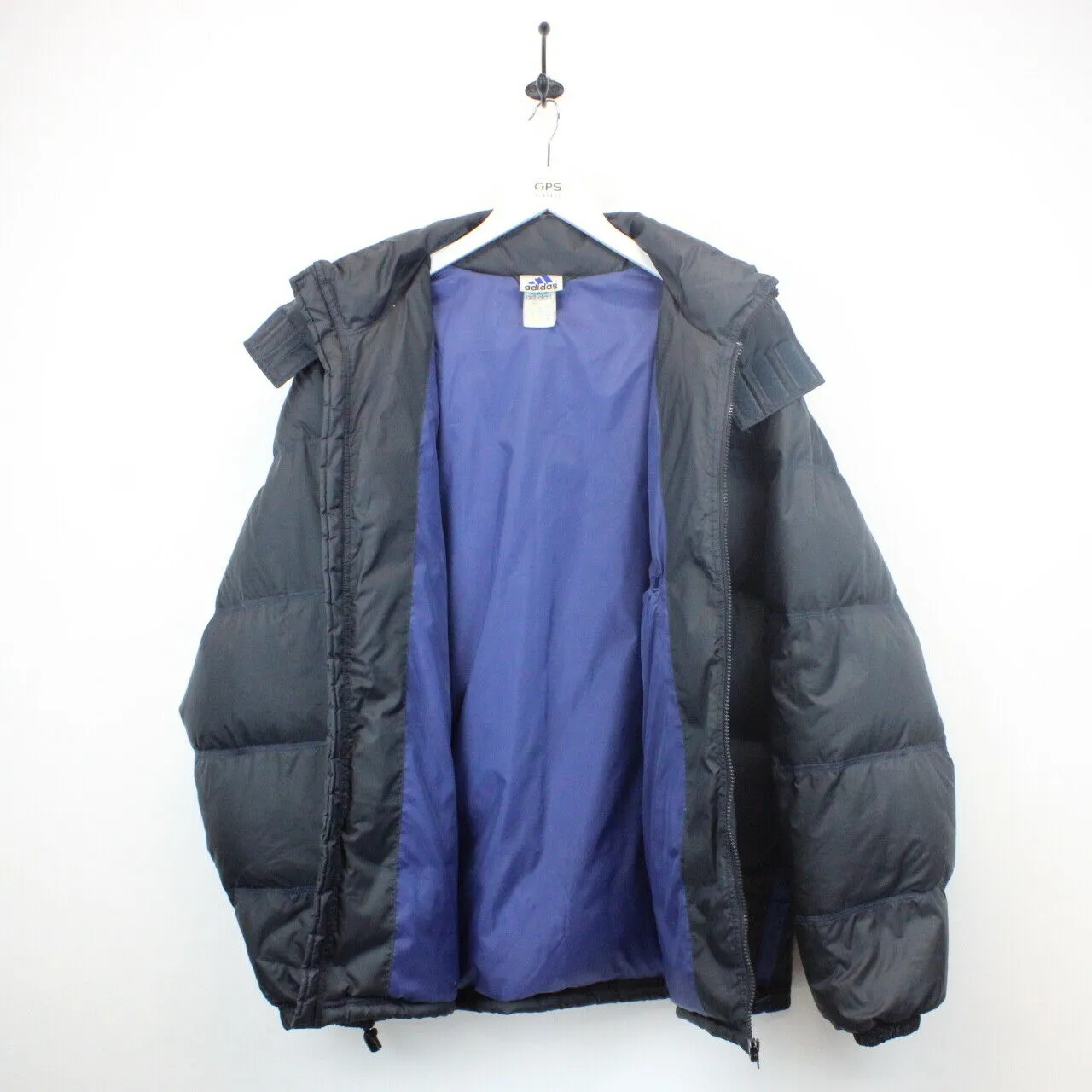 ADIDAS 90s Down Puffer Jacket Navy Blue | XL