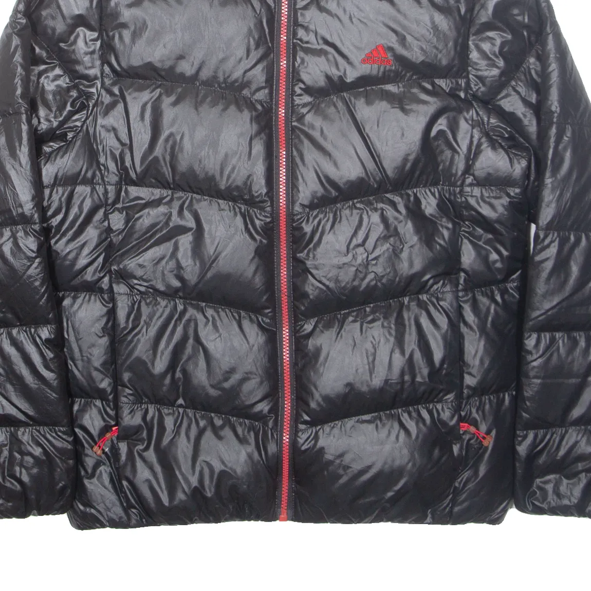 ADIDAS Mens Puffer Jacket Black M