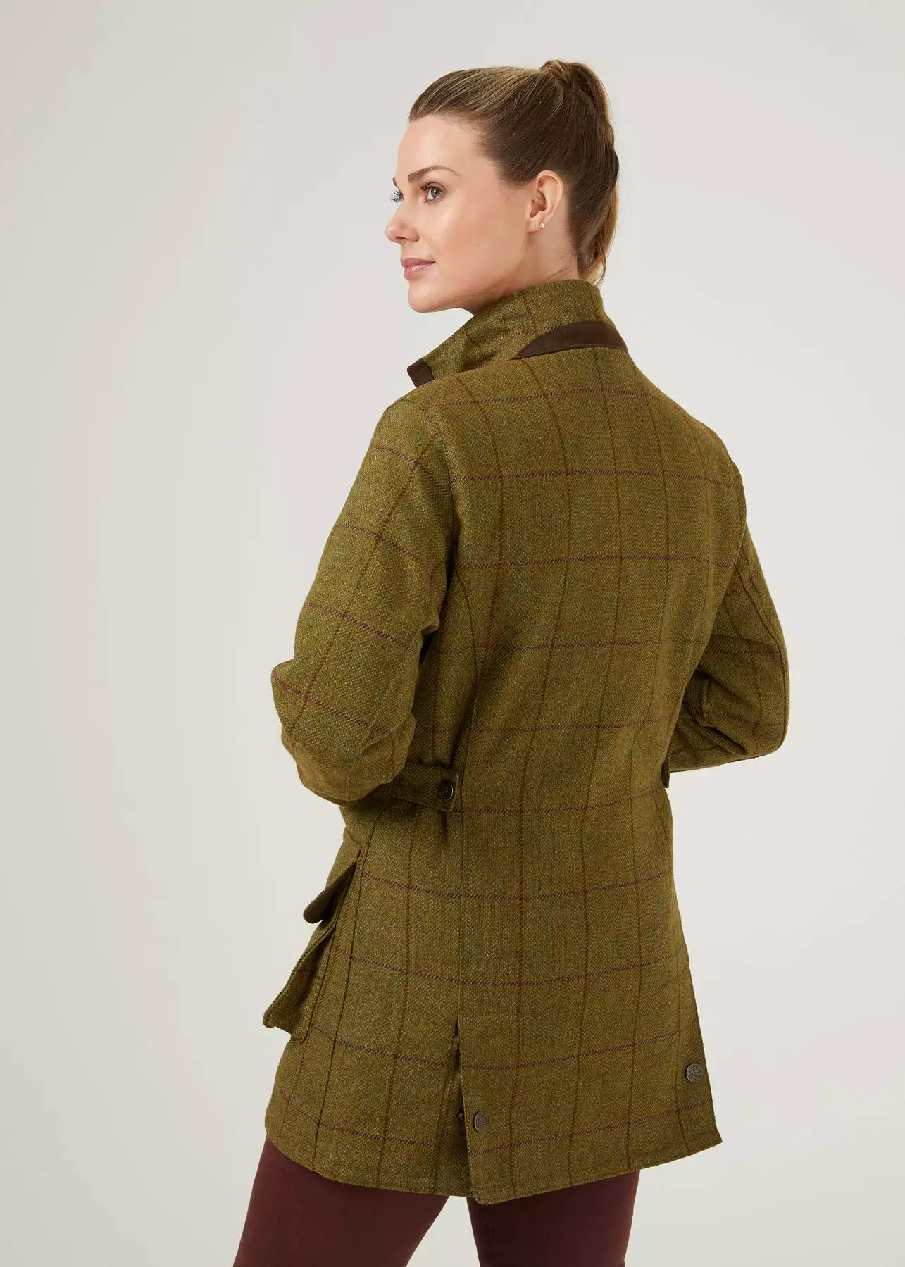 Alan Paine Women's Rutland Waterproof Tweed Coat