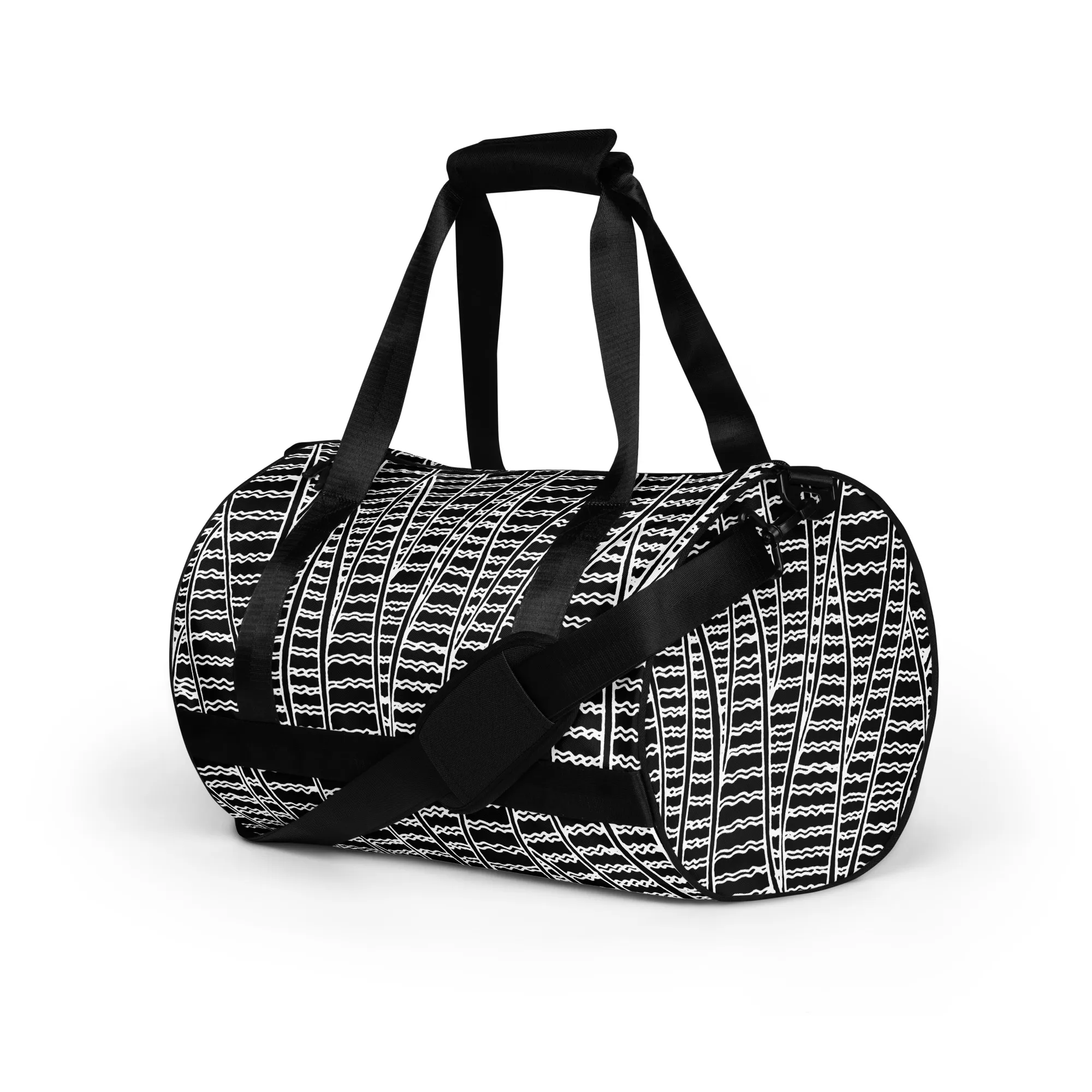 All-over print gym bag – Duck Feathers