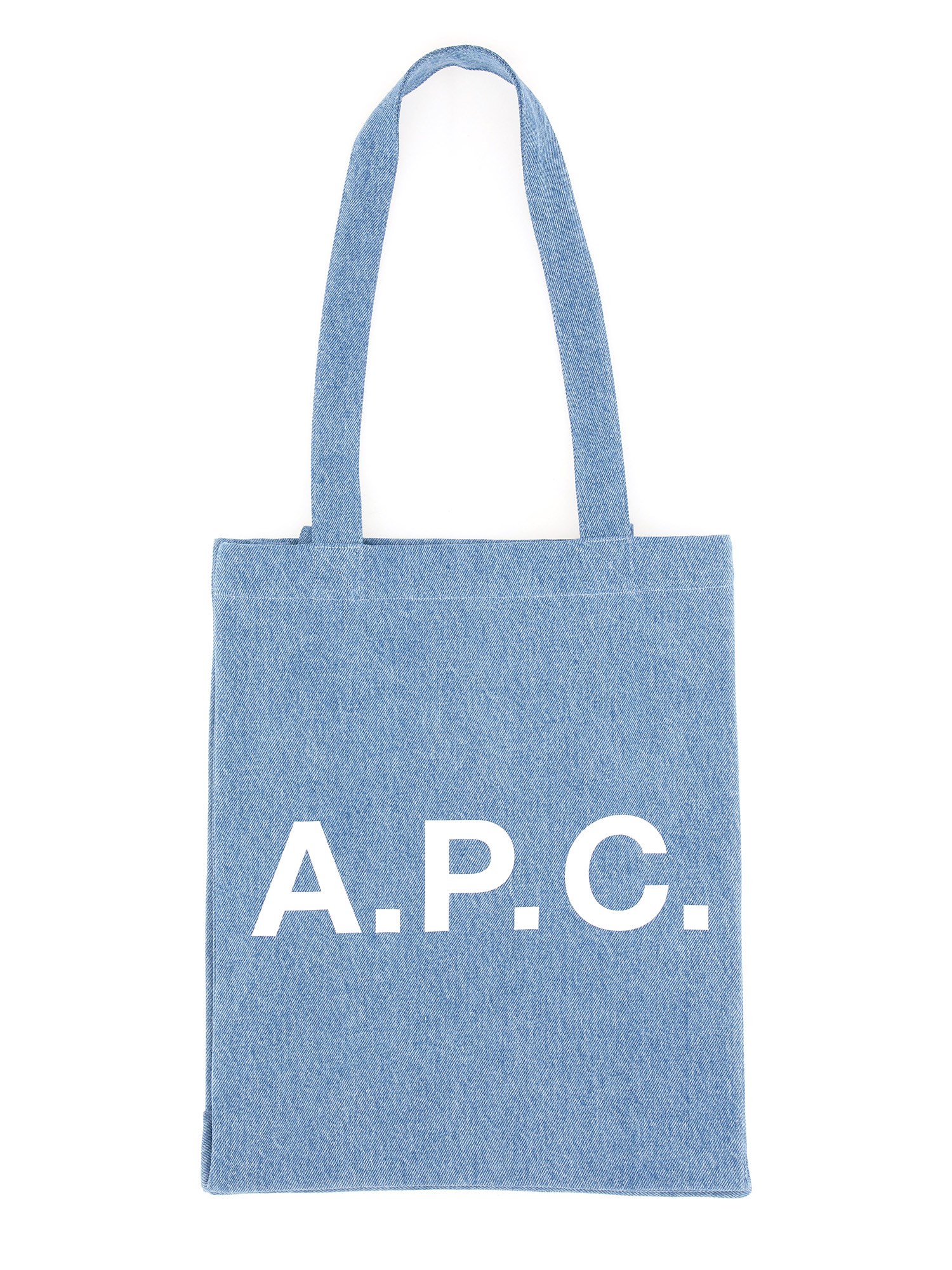 A.P.C.    LOU COTTON DENIM SHOPPING BAG