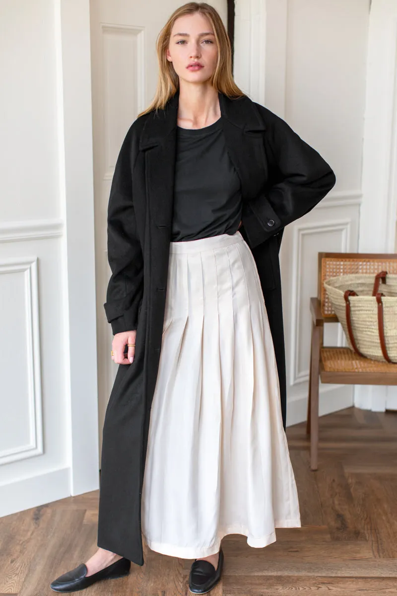 Atelier Pleated Maxi Skirt - Arctic Wolf