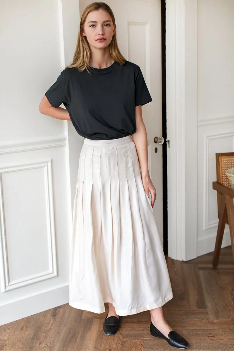 Atelier Pleated Maxi Skirt - Arctic Wolf