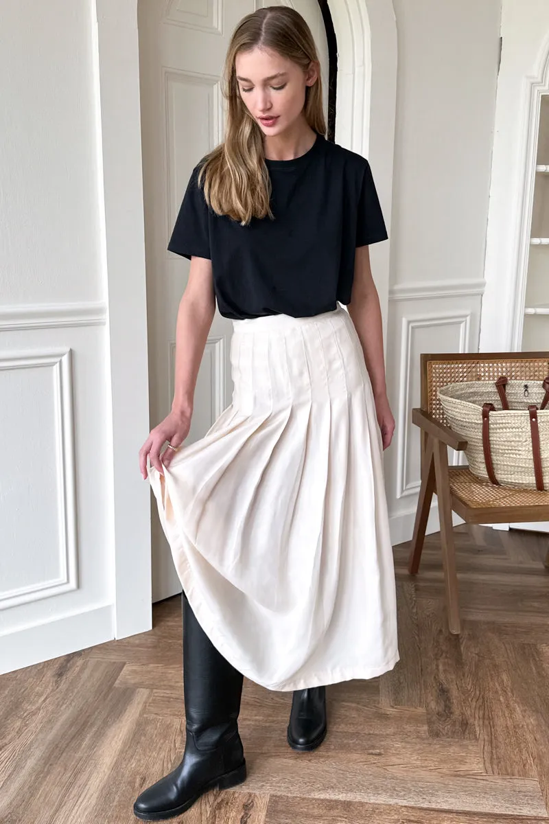 Atelier Pleated Maxi Skirt - Arctic Wolf