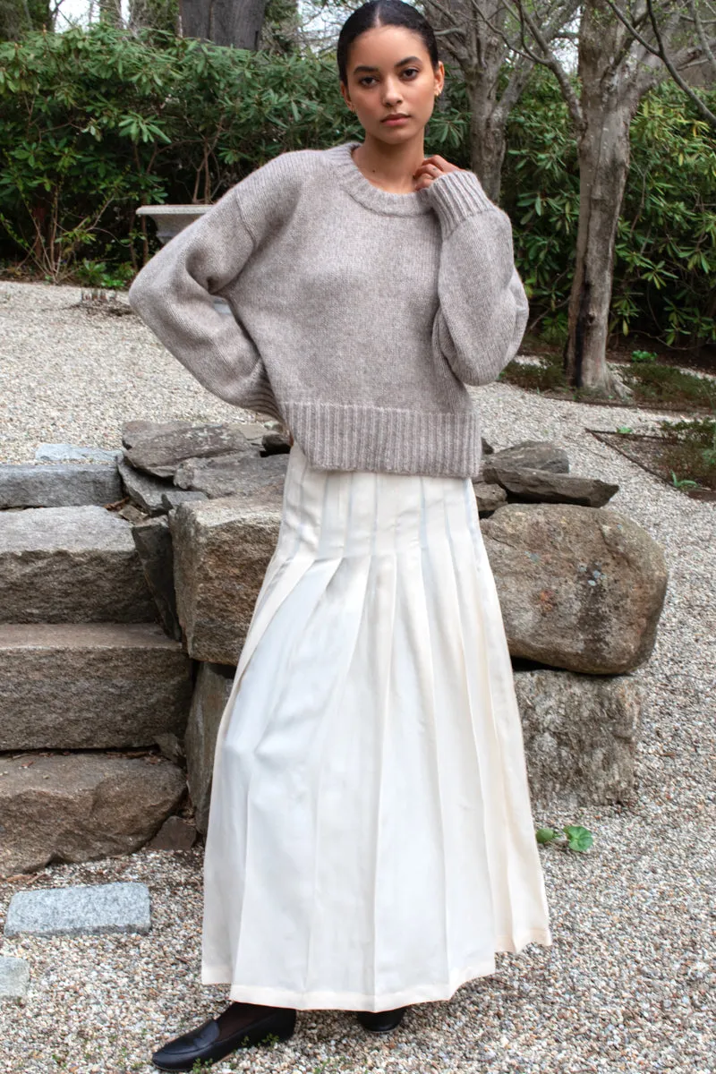 Atelier Pleated Maxi Skirt - Arctic Wolf