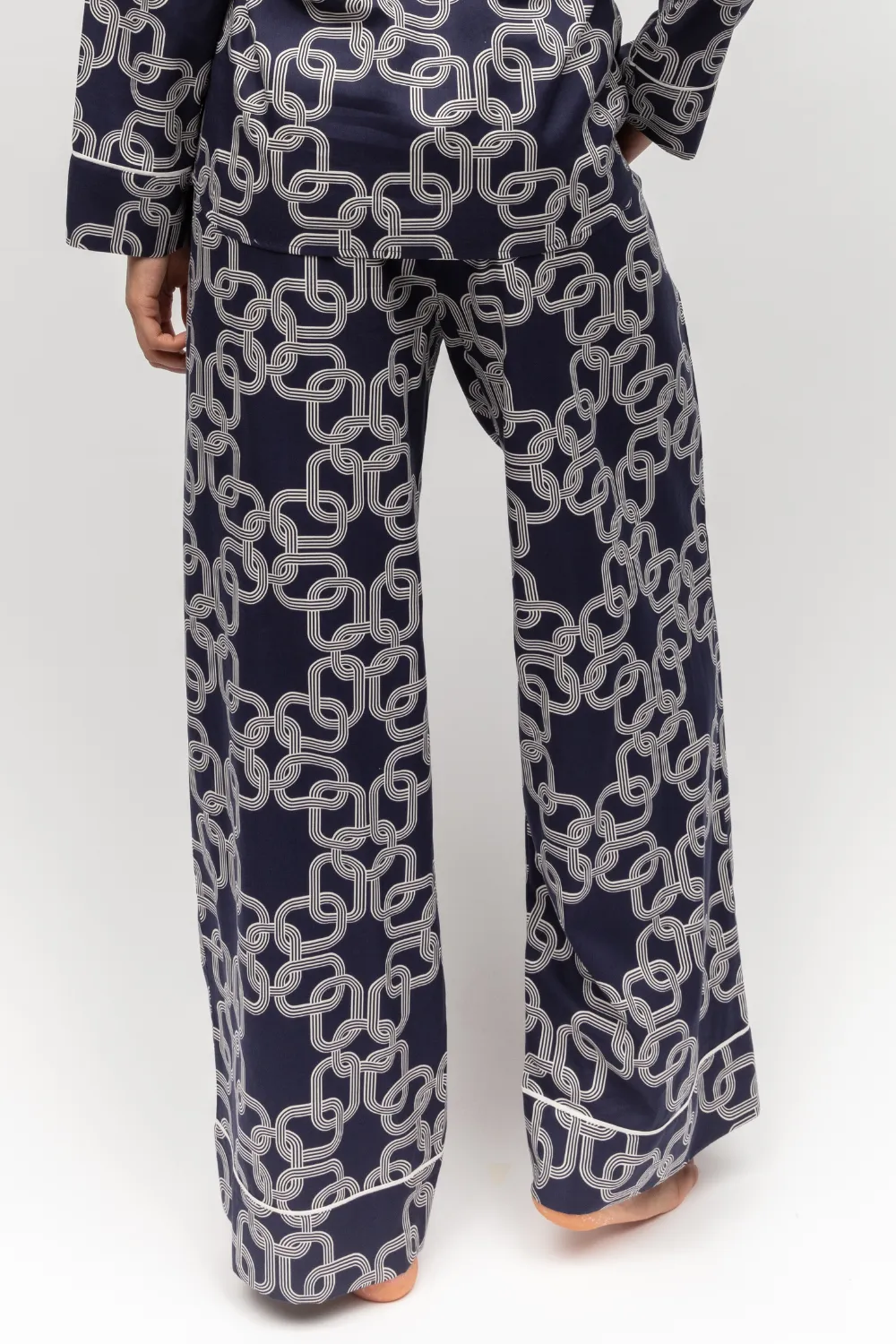 Avery Chain Print Wide Leg Pyjama Bottoms