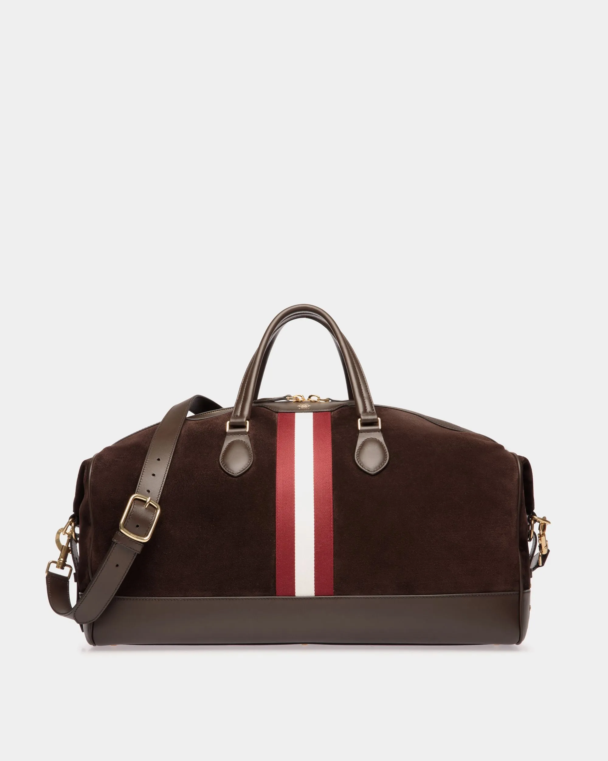 Beckett Weekender in Ebano Suede And Leather 