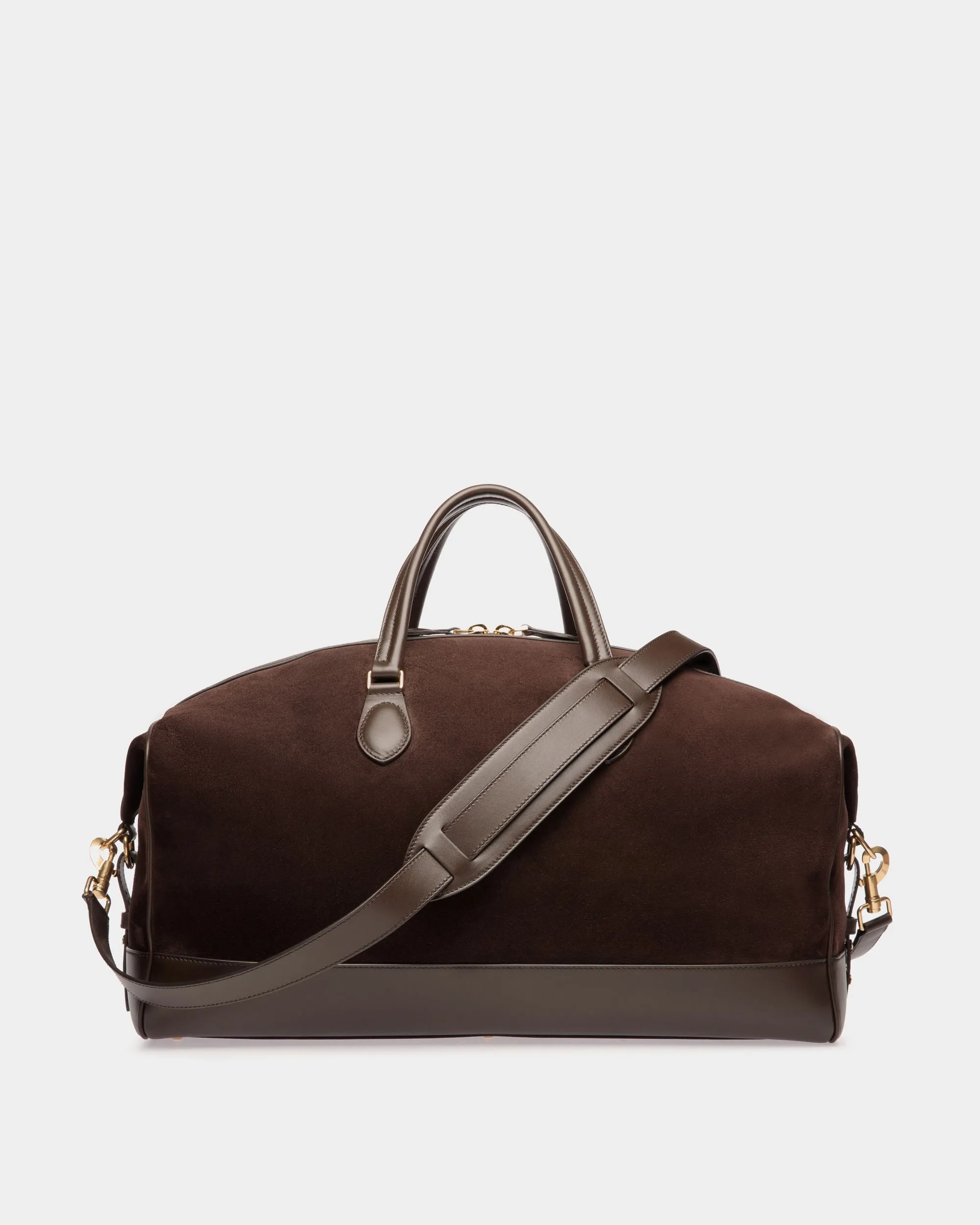 Beckett Weekender in Ebano Suede And Leather 