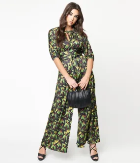 Black & Green Herbs Sojourn Jumpsuit