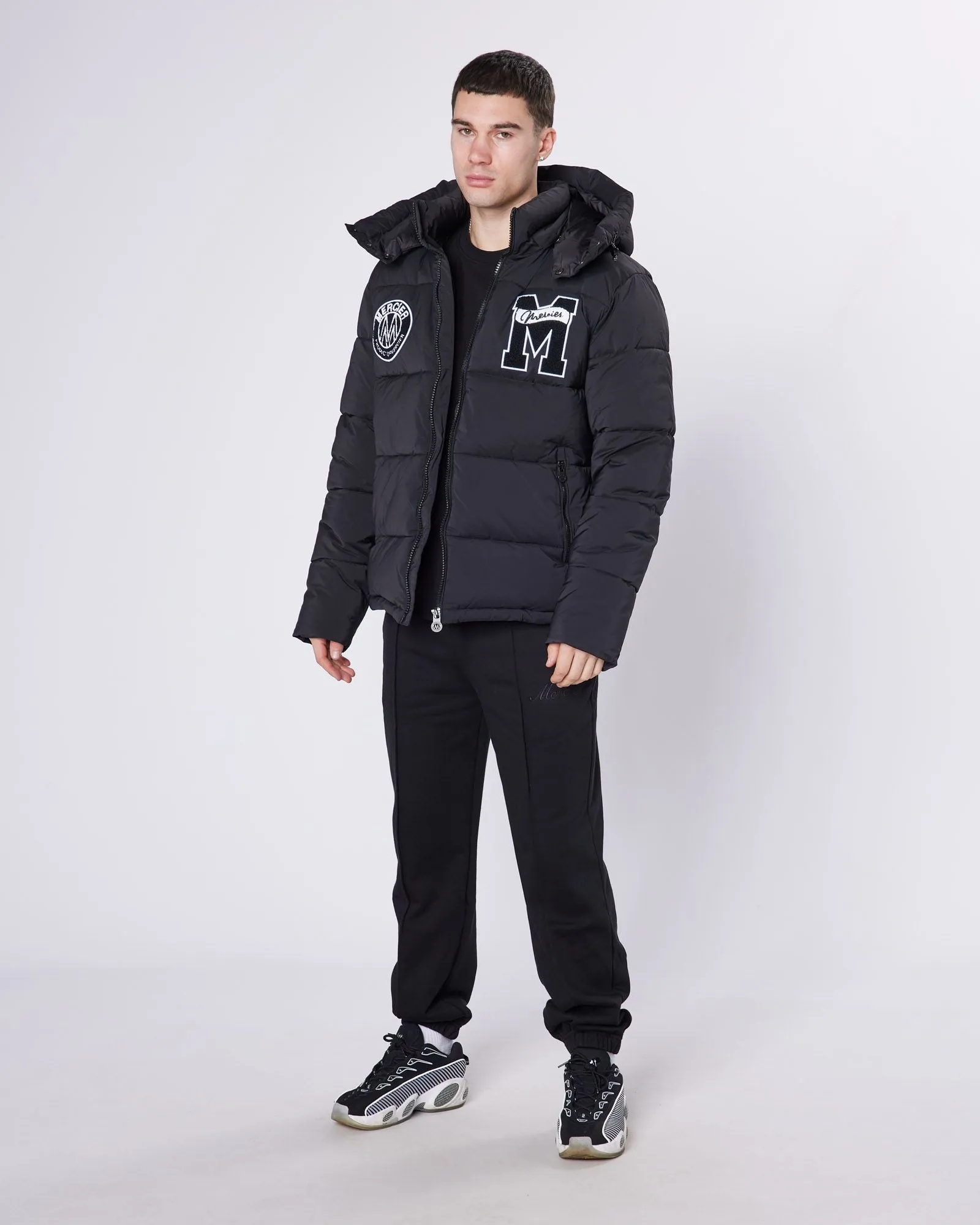 Black Mercier Academy Puffer Jacket