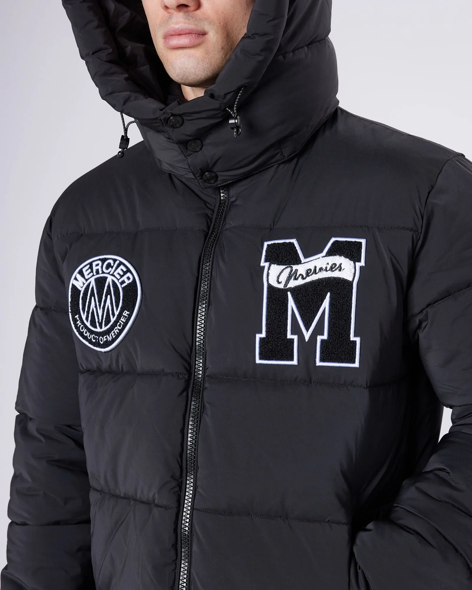 Black Mercier Academy Puffer Jacket