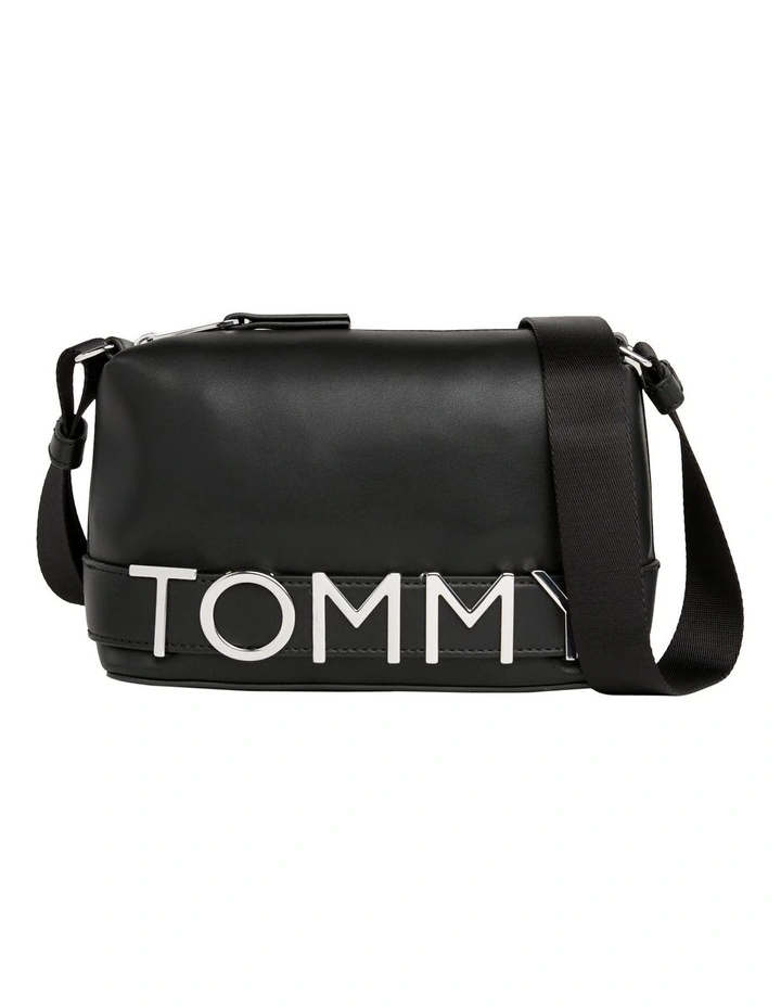 Bold Logo Camera Bag in Black