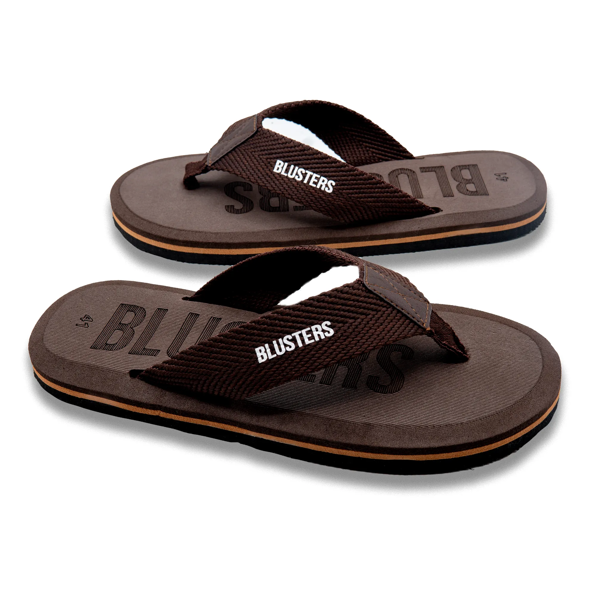 Brown Cross Styled Comfy Flip Flop