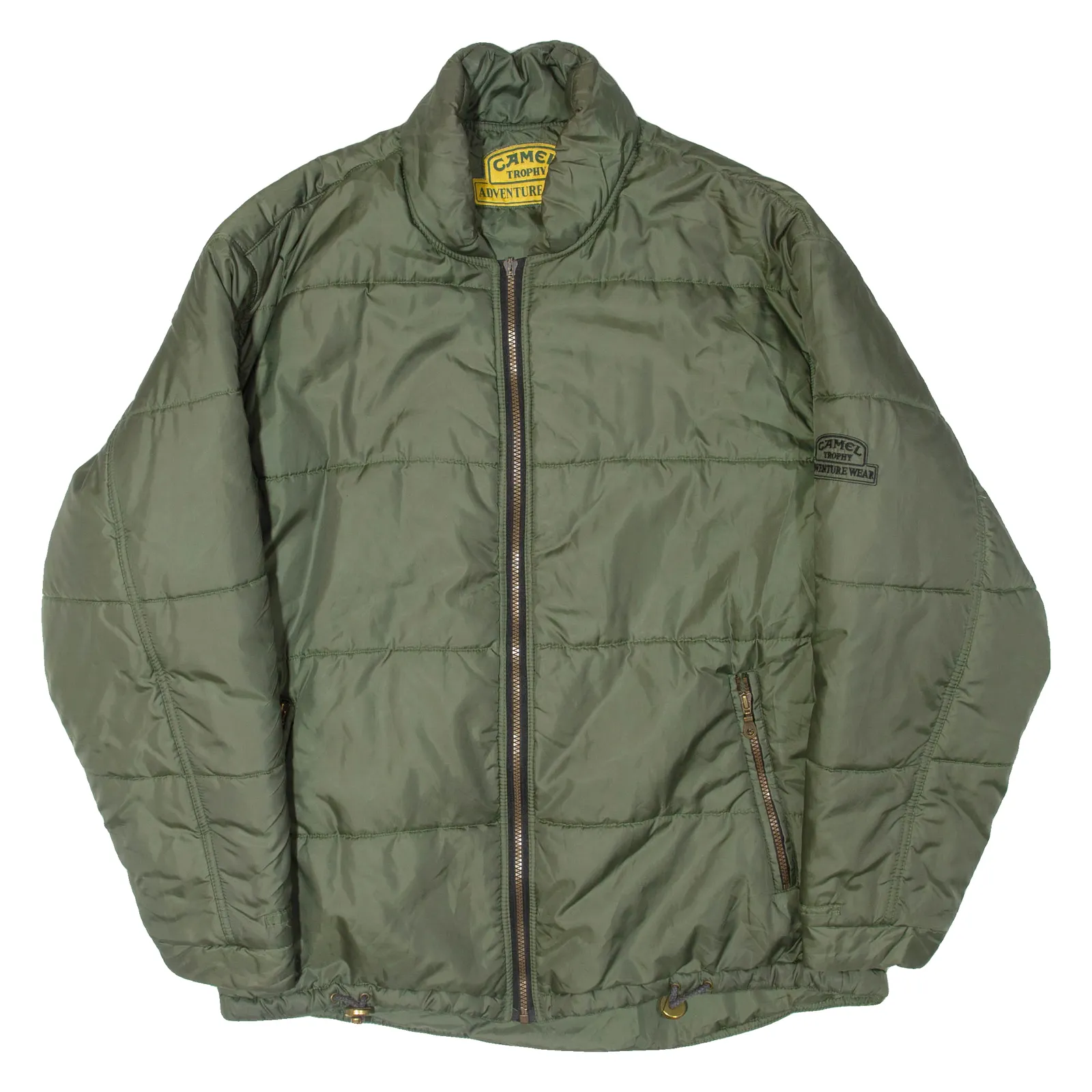 CAMEL TROPHY Mens Puffer Jacket Green L