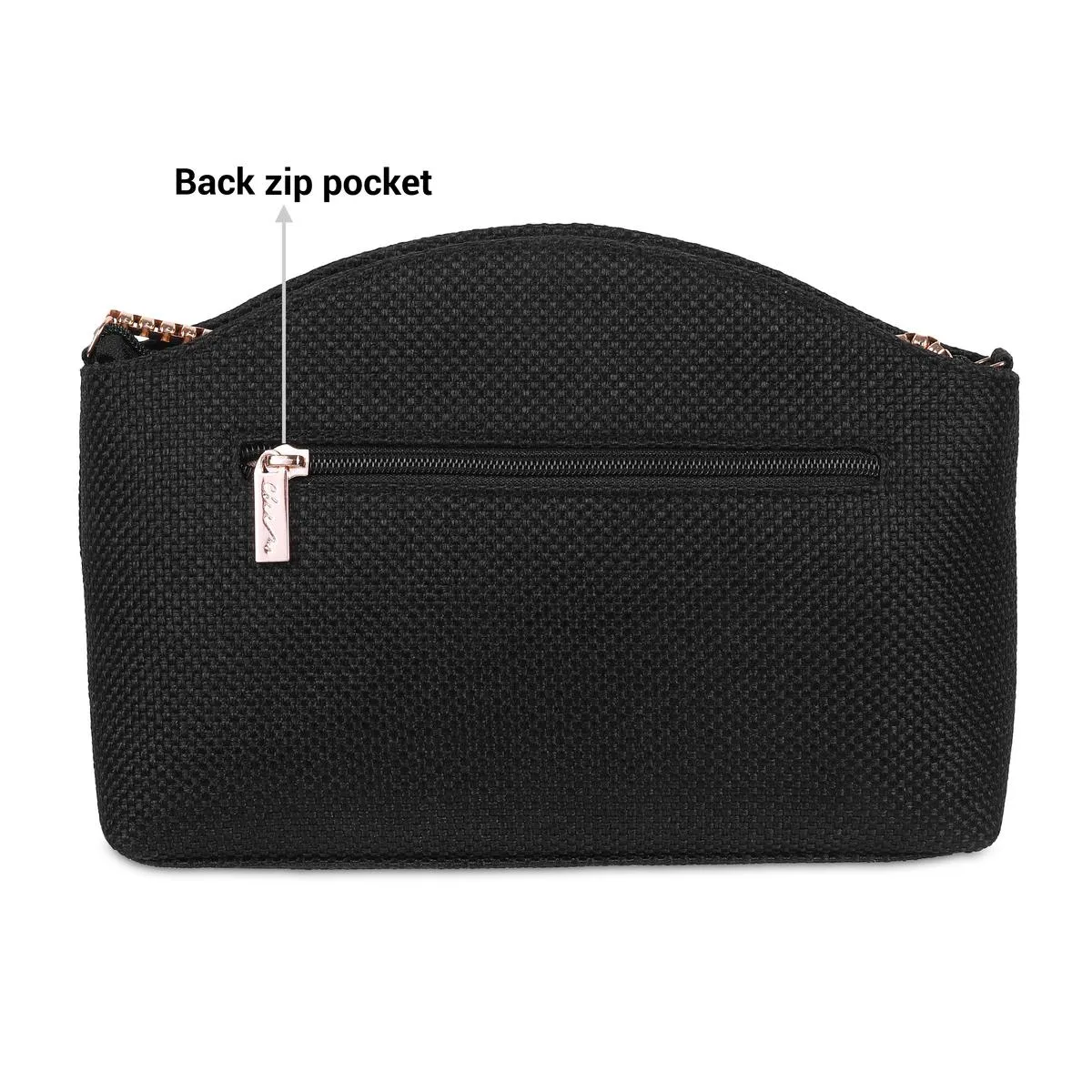 Cheemo Women Black Evening Bag