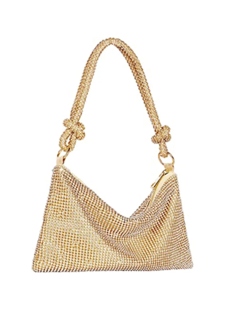 Chita Slouch Evening Bag-Gold