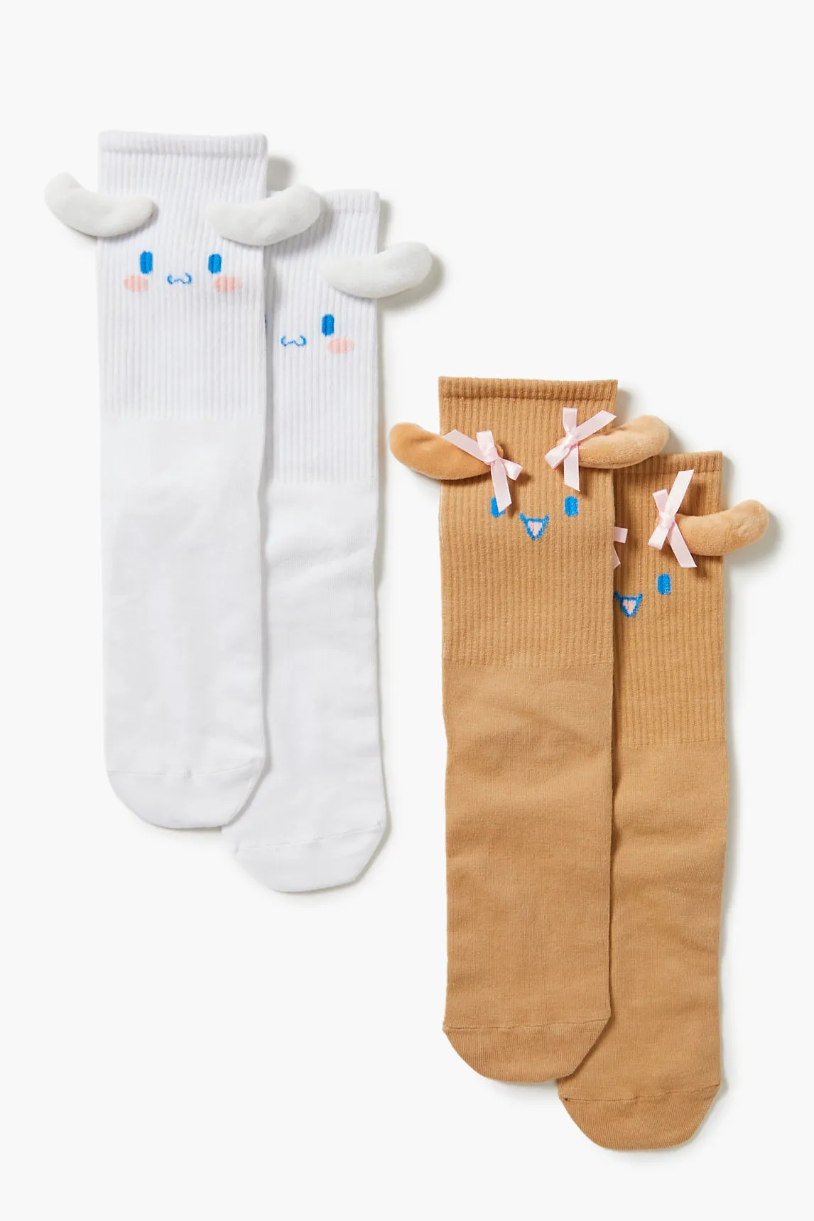 Cinnamoroll and Mocha Crew Socks (2 Pack)