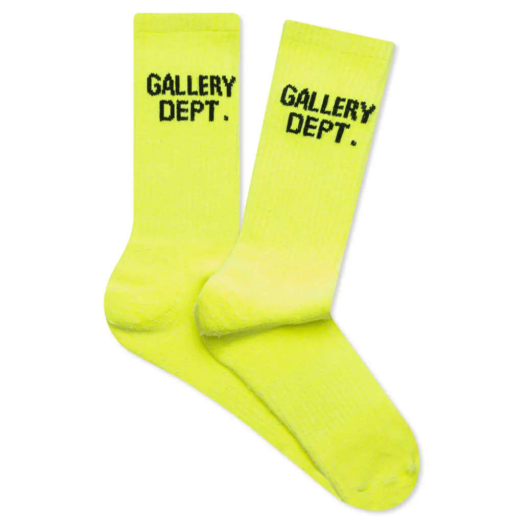 Clean Socks - Fluorescent Yellow