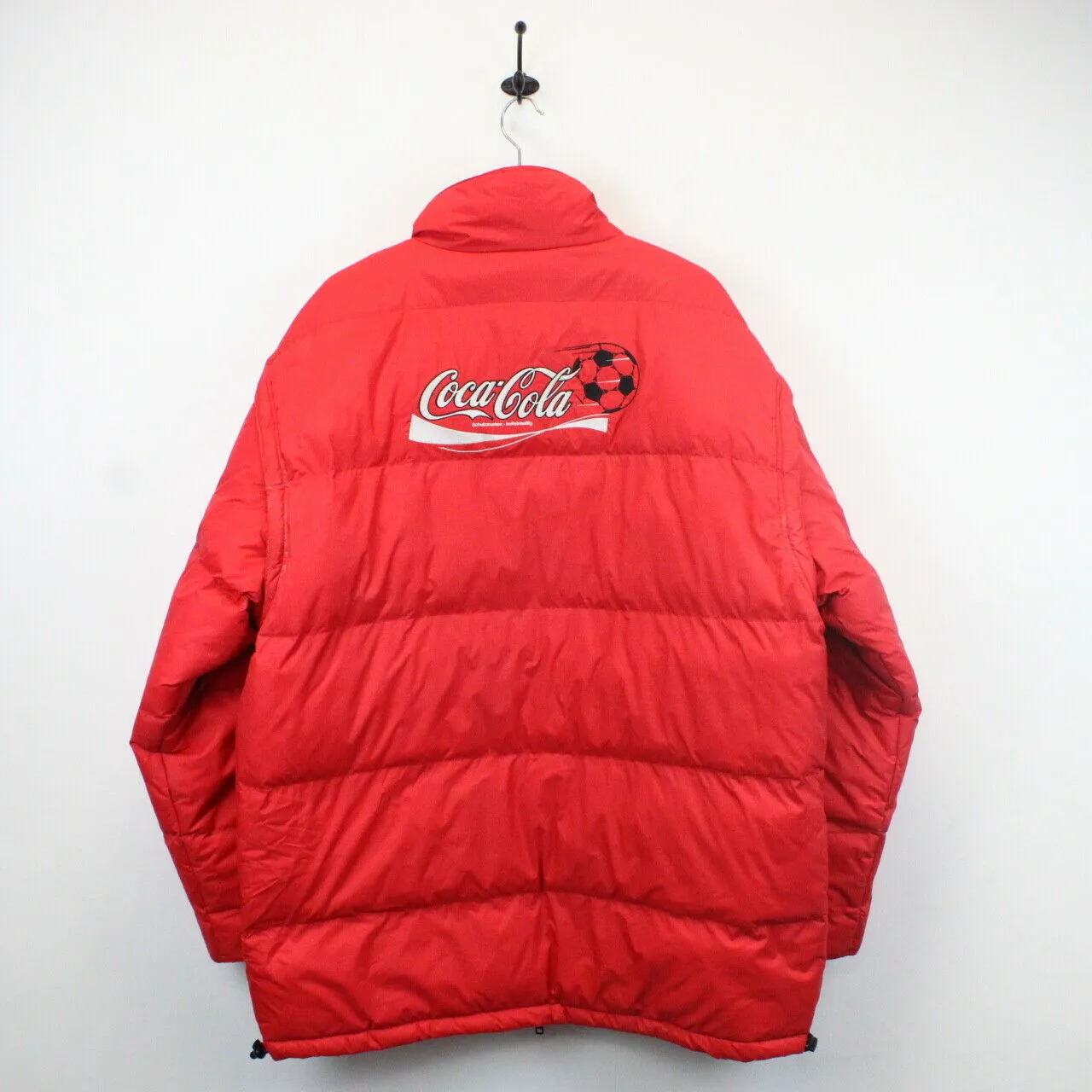 COCA COLA 90s Puffer Jacket Red  | XL