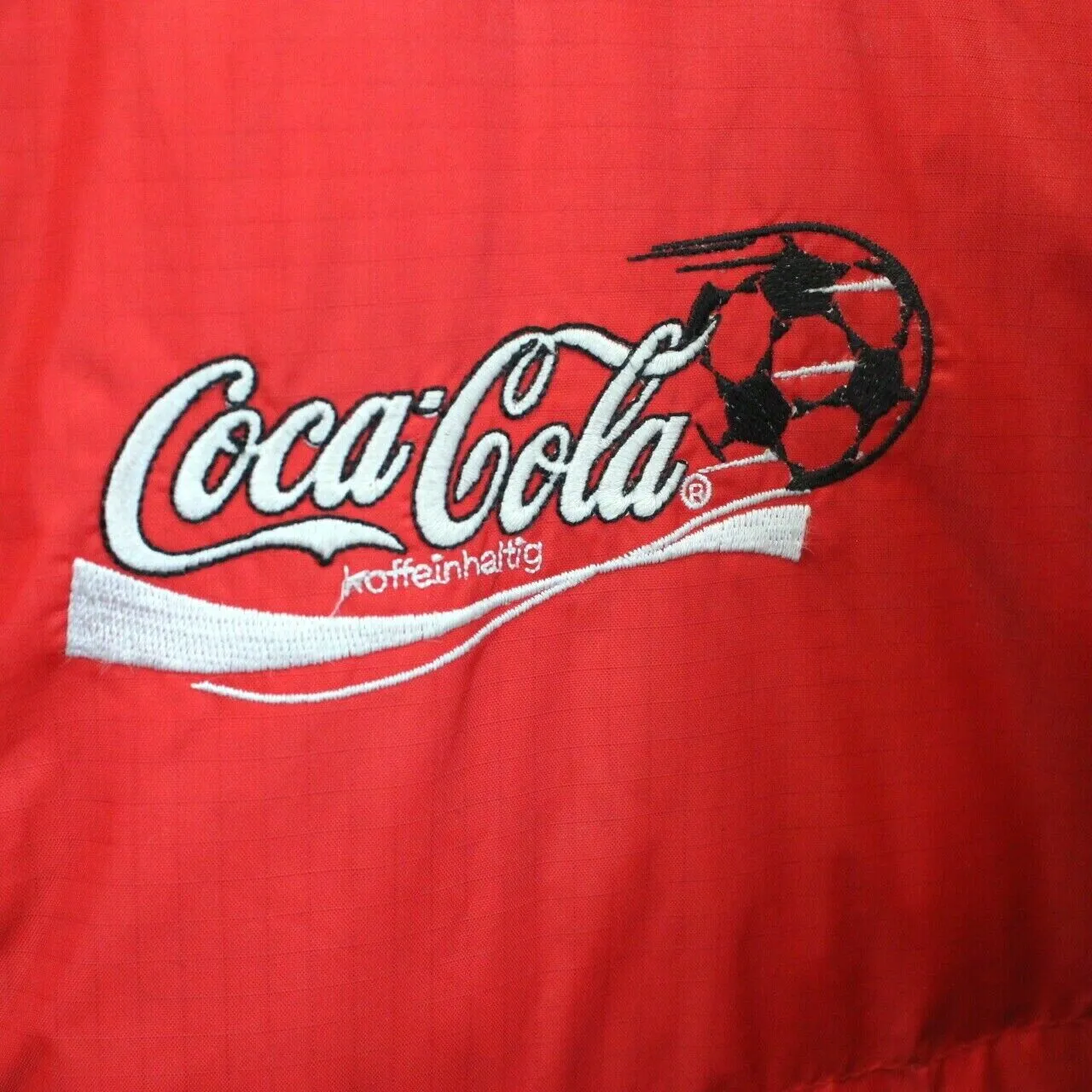 COCA COLA 90s Puffer Jacket Red  | XL