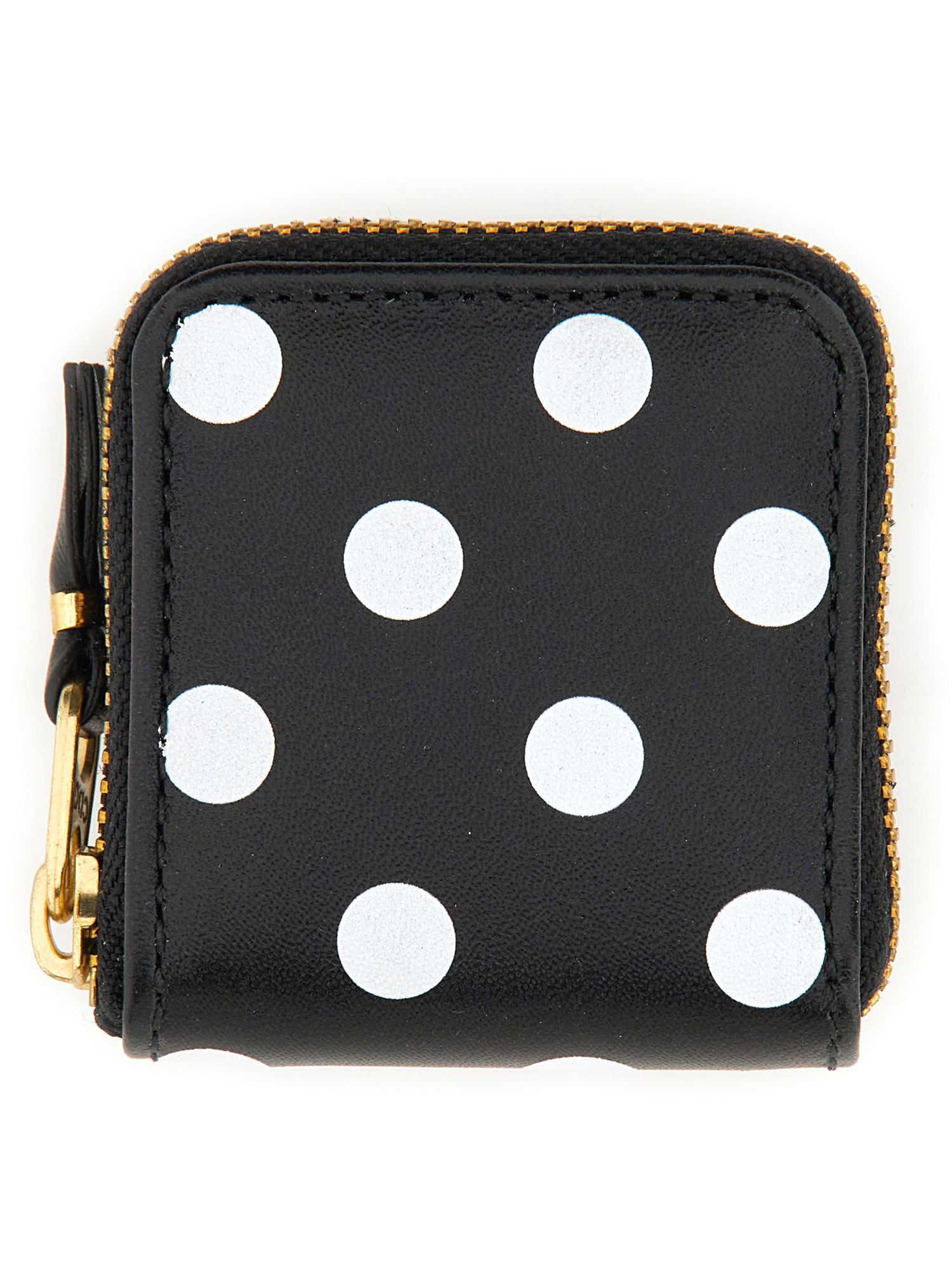 COMME DES GARCONS WALLET    POLKA DOT PRINT LEATHER COIN PURSE