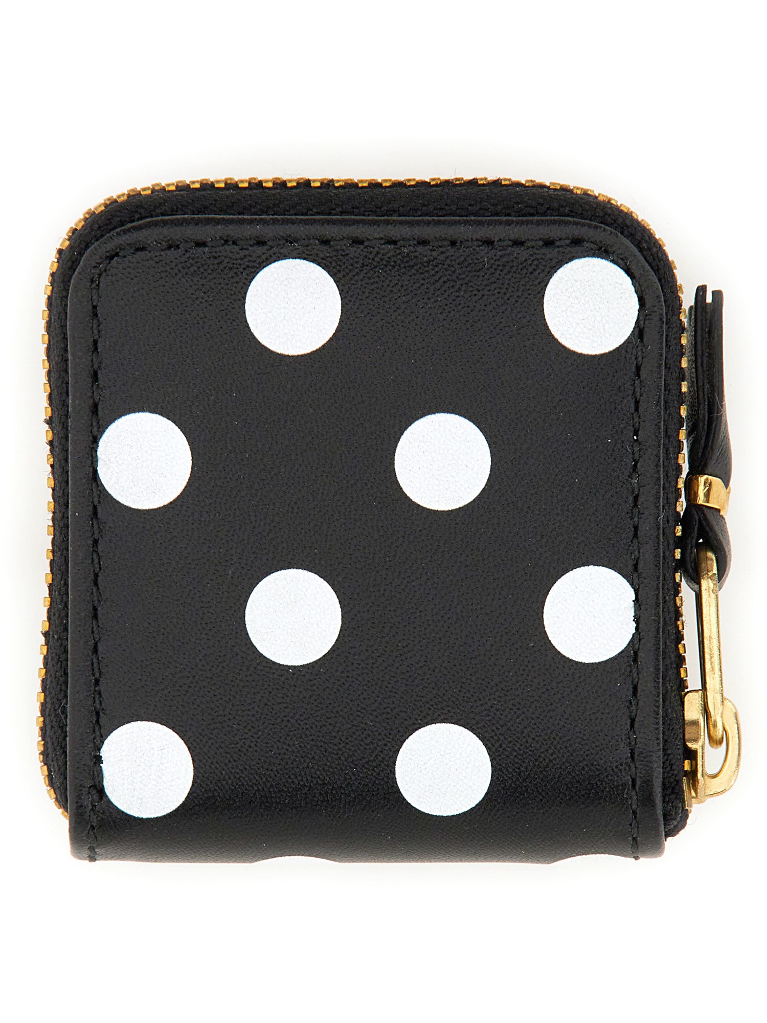 COMME DES GARCONS WALLET    POLKA DOT PRINT LEATHER COIN PURSE