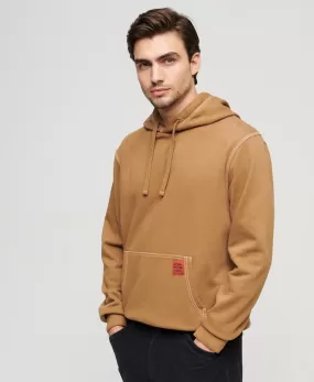 Contrast Stitch Relaxed Hoodie | Classic Brown Camel