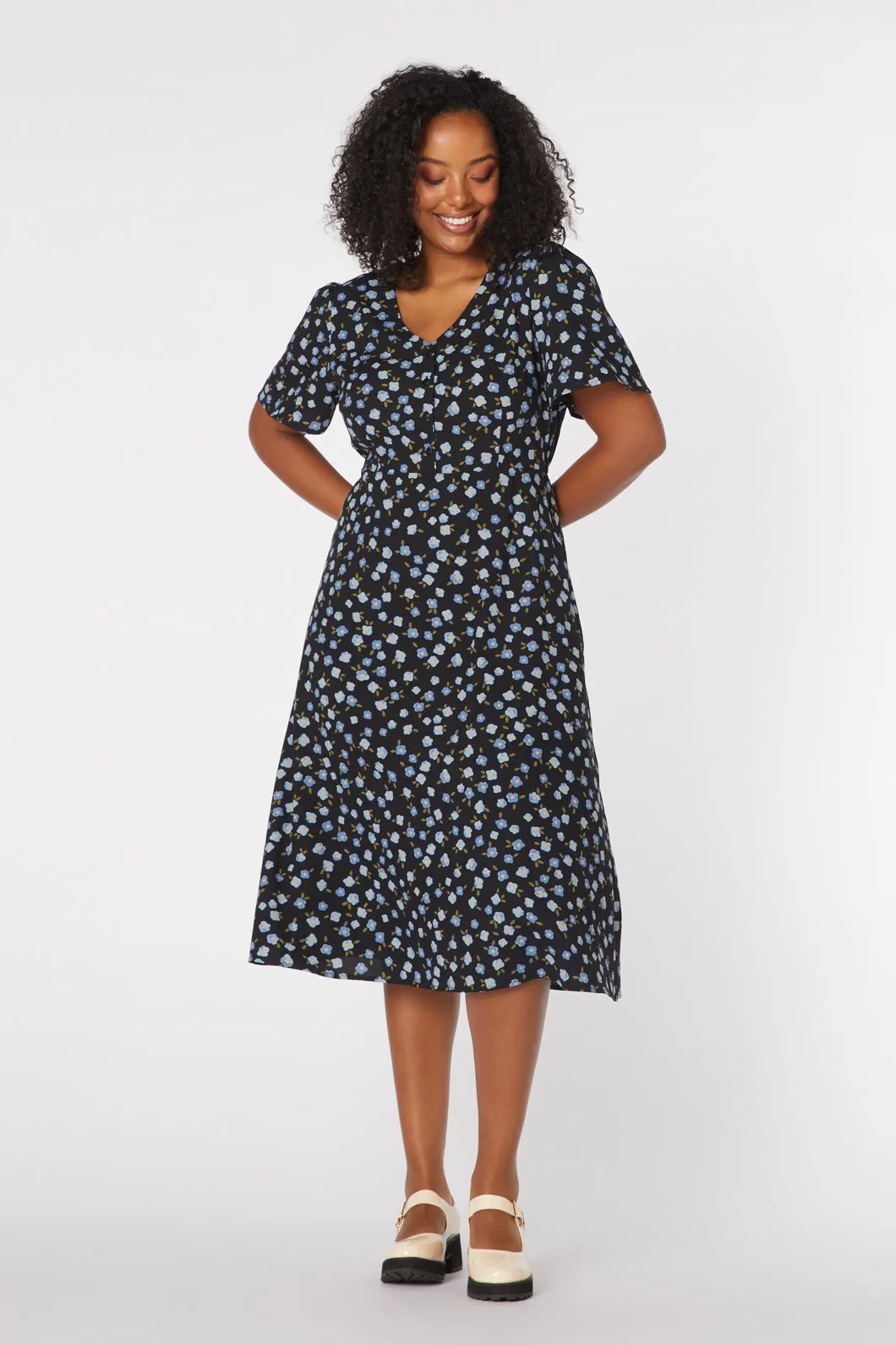 Danielle Ditsy Midi Dress