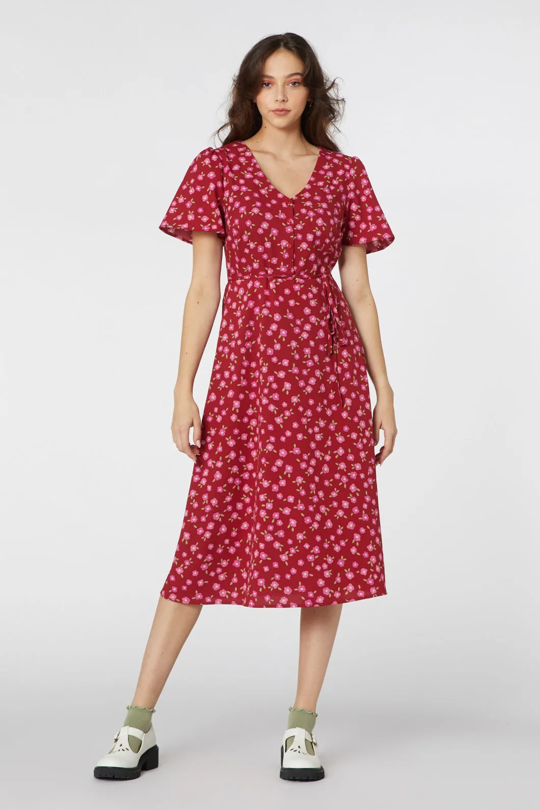 Danielle Ditsy Midi Dress