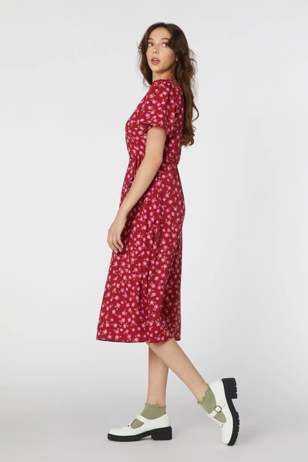 Danielle Ditsy Midi Dress