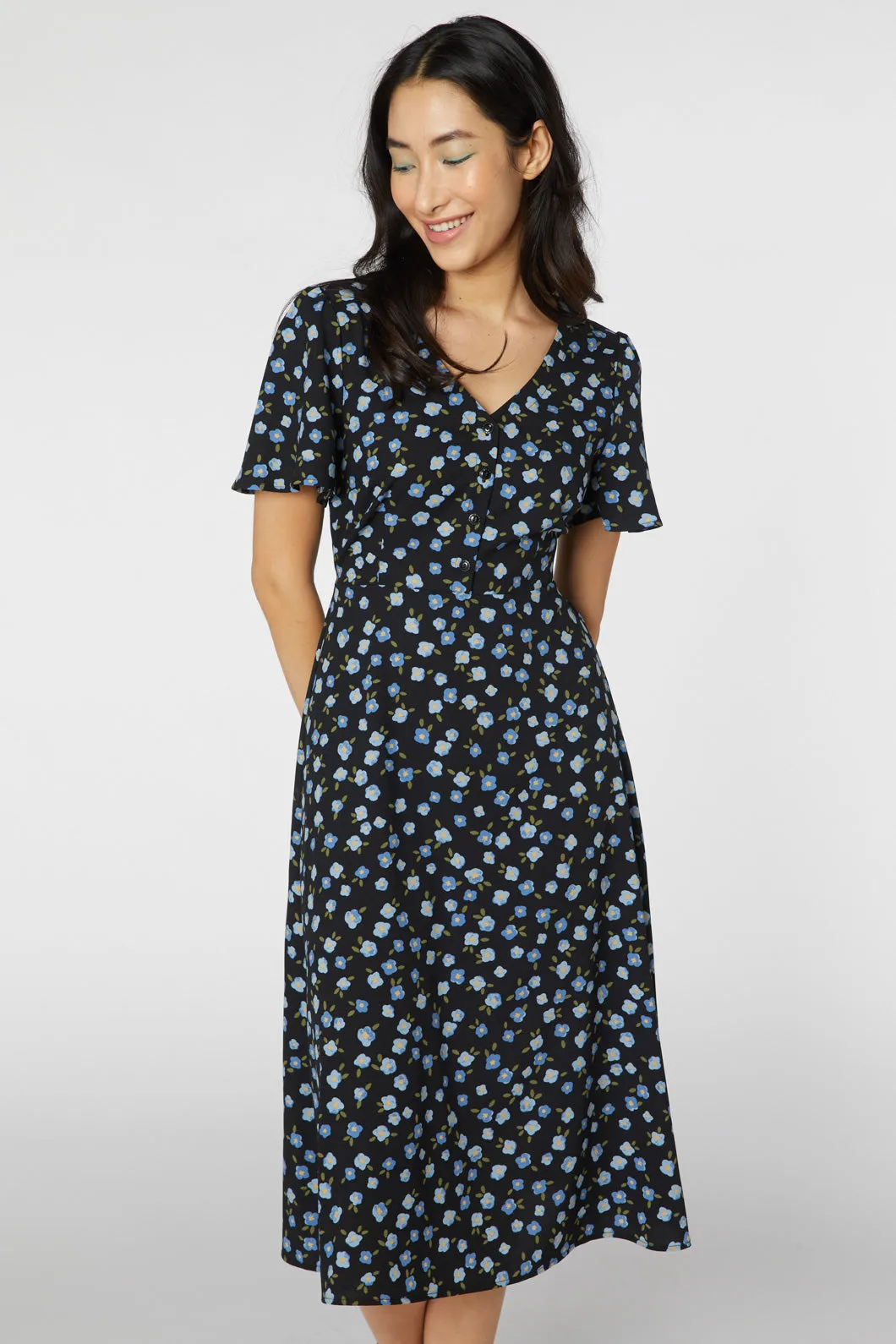 Danielle Ditsy Midi Dress