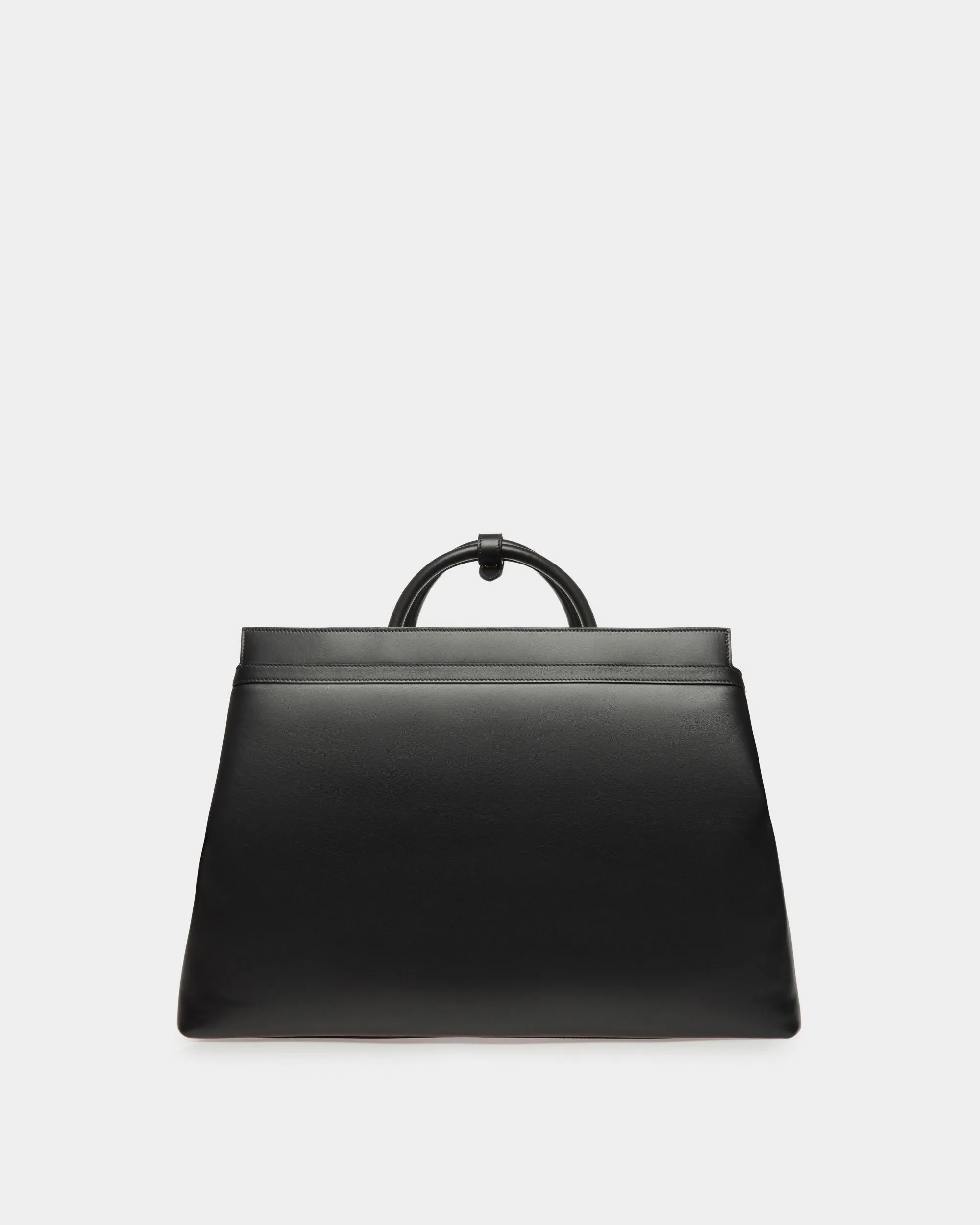 Deco Weekender in Black Leather 