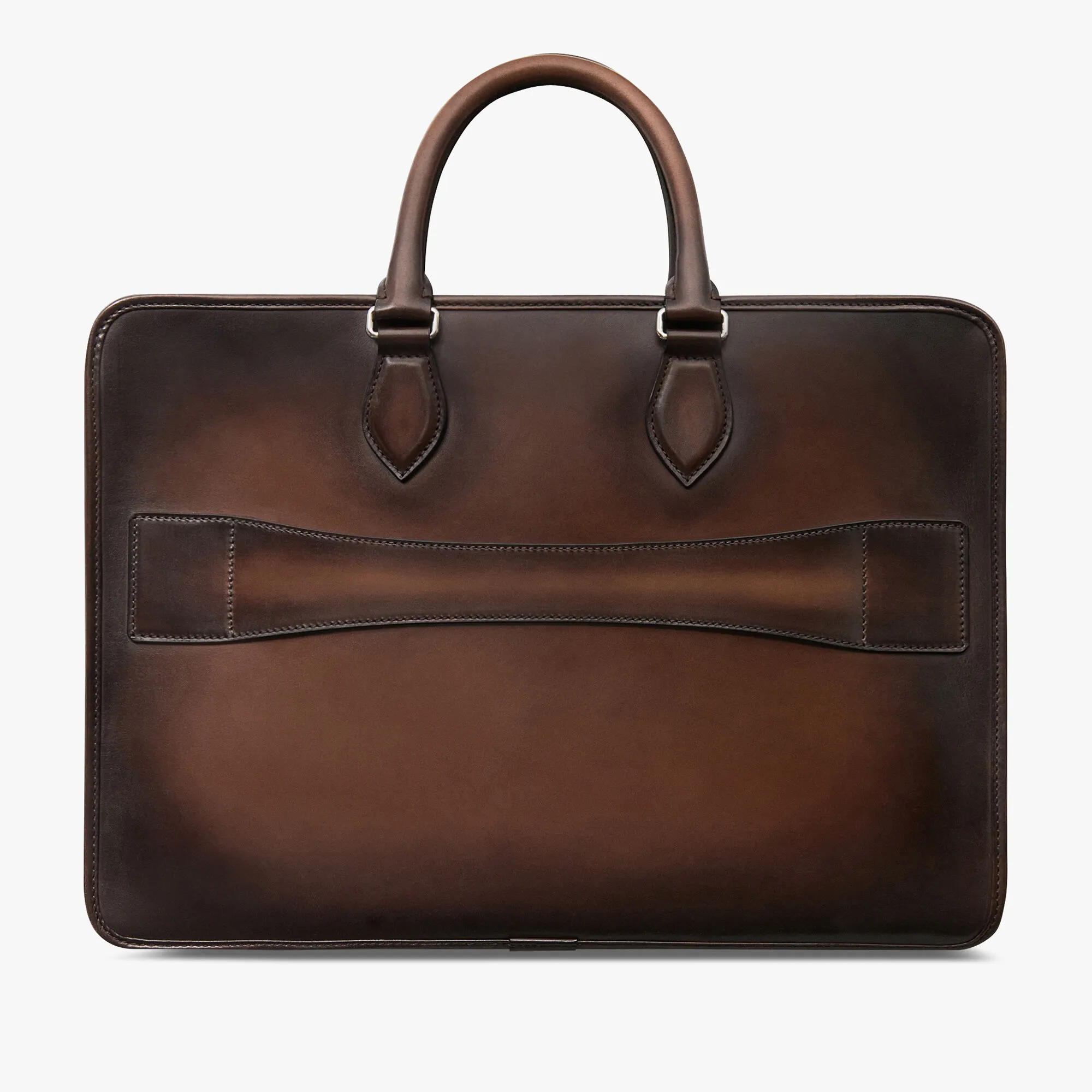 Deux Jours Leather Briefcase