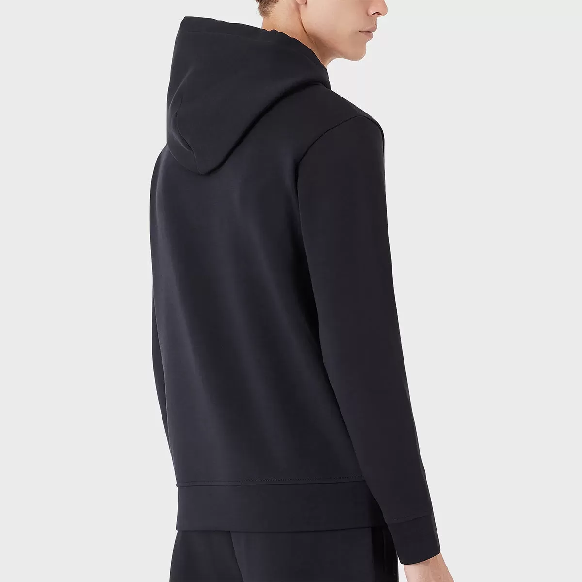 Emporio Armani - Logo Patch Hoodie in Navy