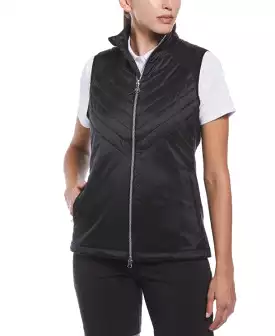 Engineered Chev Quilted Vest