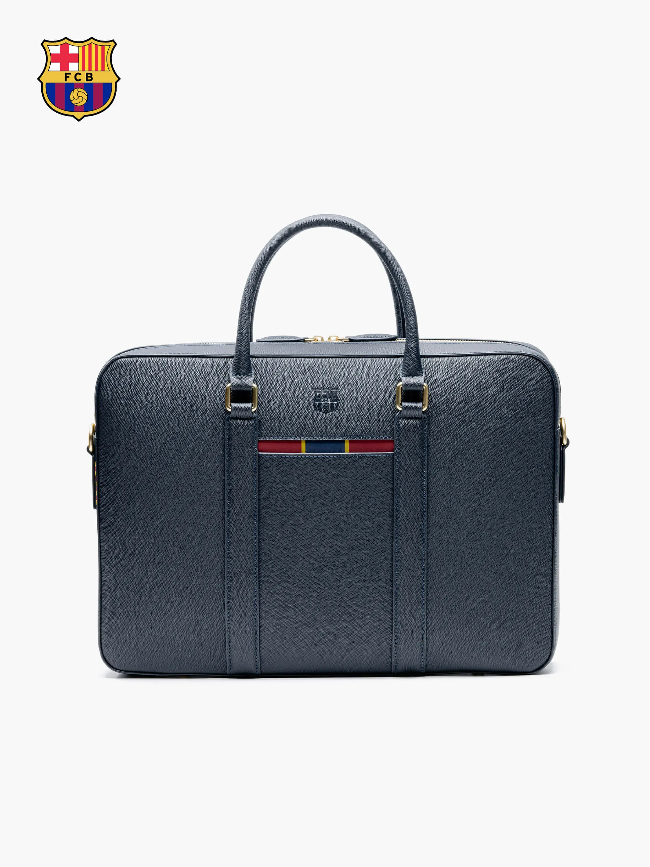 FC Barcelona Leather Briefcase