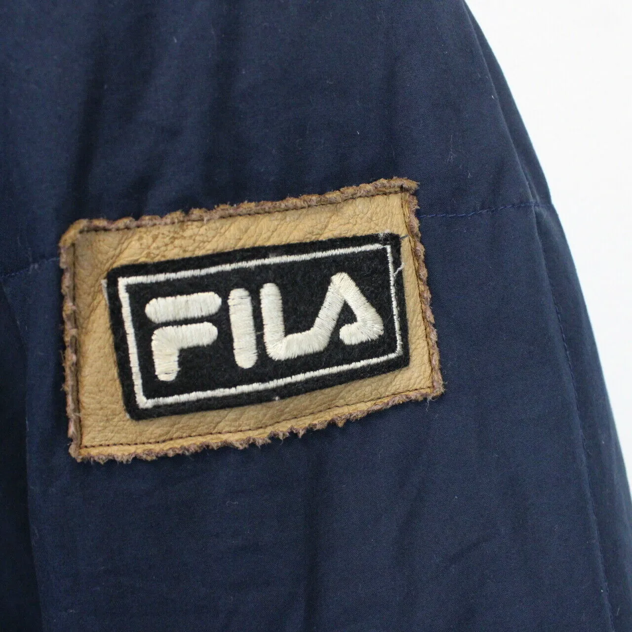 FILA 90s Puffer Jacket Navy Blue | XL