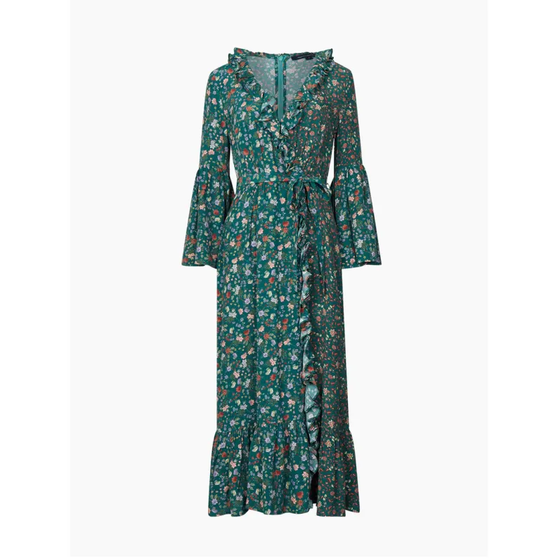 French Connection Annifrida Delphine Wrap Midi Dress 71TOA