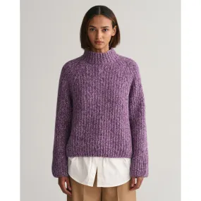 GANT Stand Collar Sweater Alpaca Wool 4803182 Pansy Purple