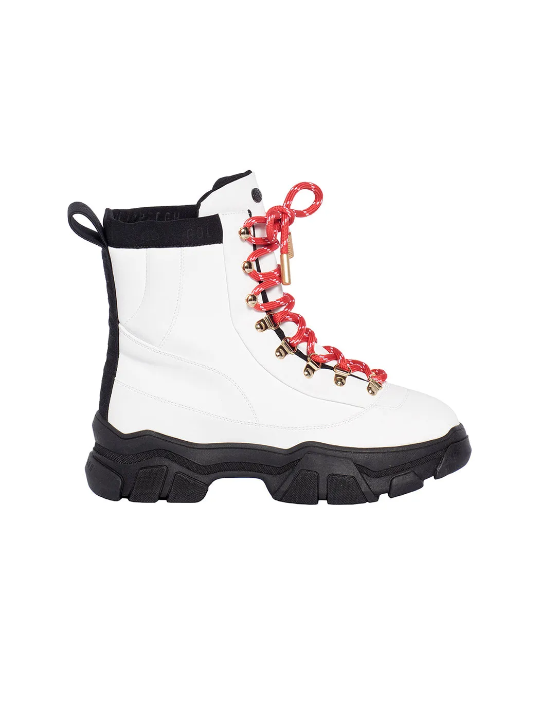 Goldbergh Hike Lace Up Boots in White