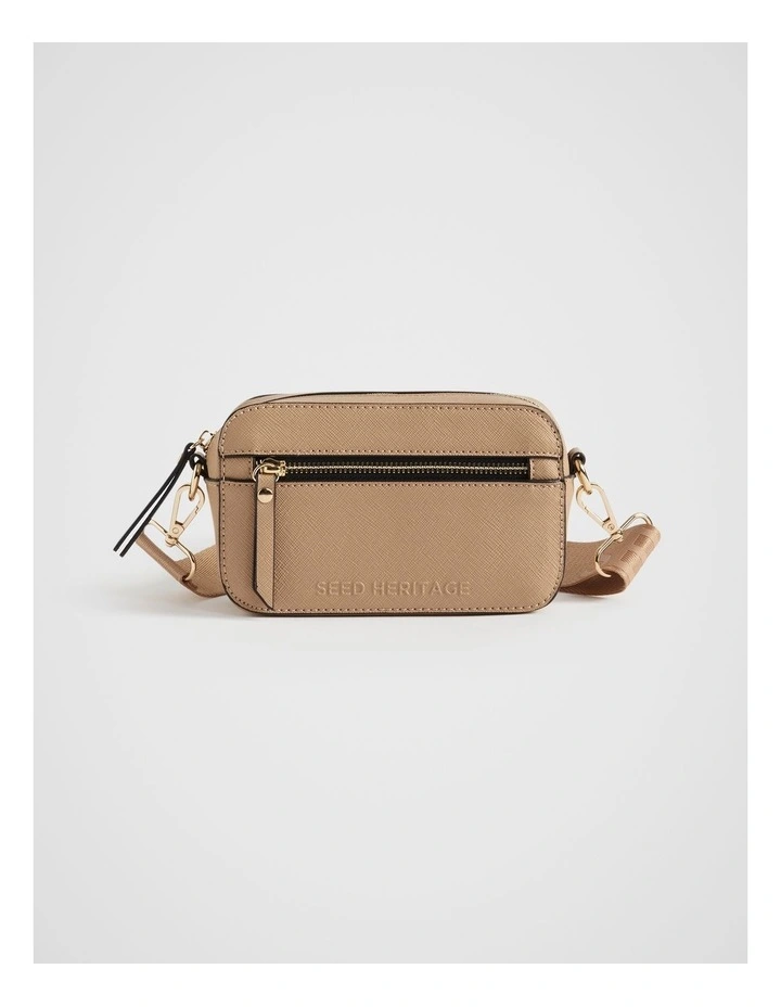 Heritage Zip Camera Bag in Beige