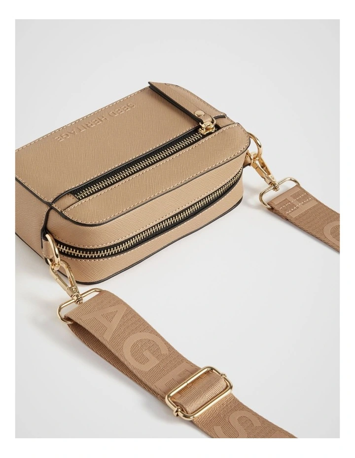 Heritage Zip Camera Bag in Beige