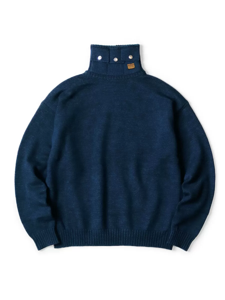 Kapital 8G Cotton Wool Nickel 3 High-Neck Sweater