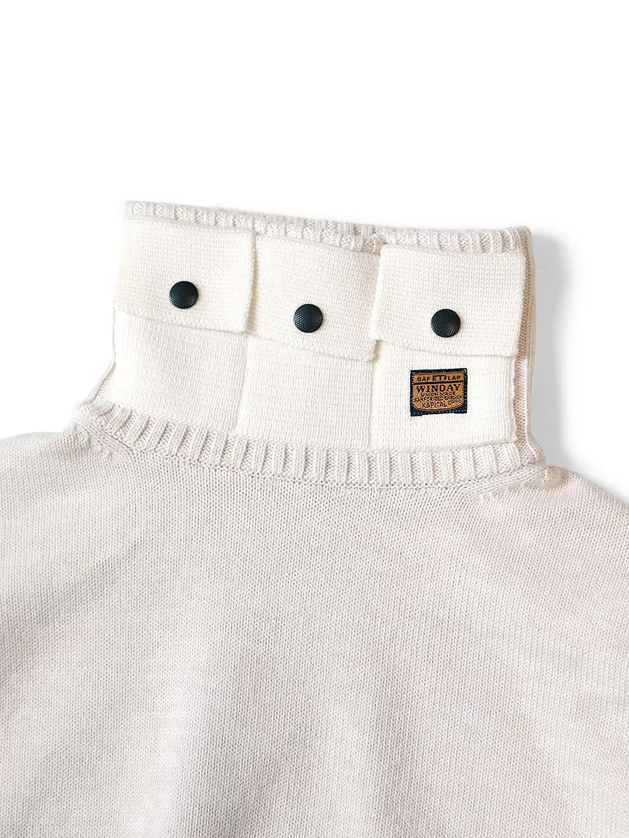 Kapital 8G Cotton Wool Nickel 3 High-Neck Sweater