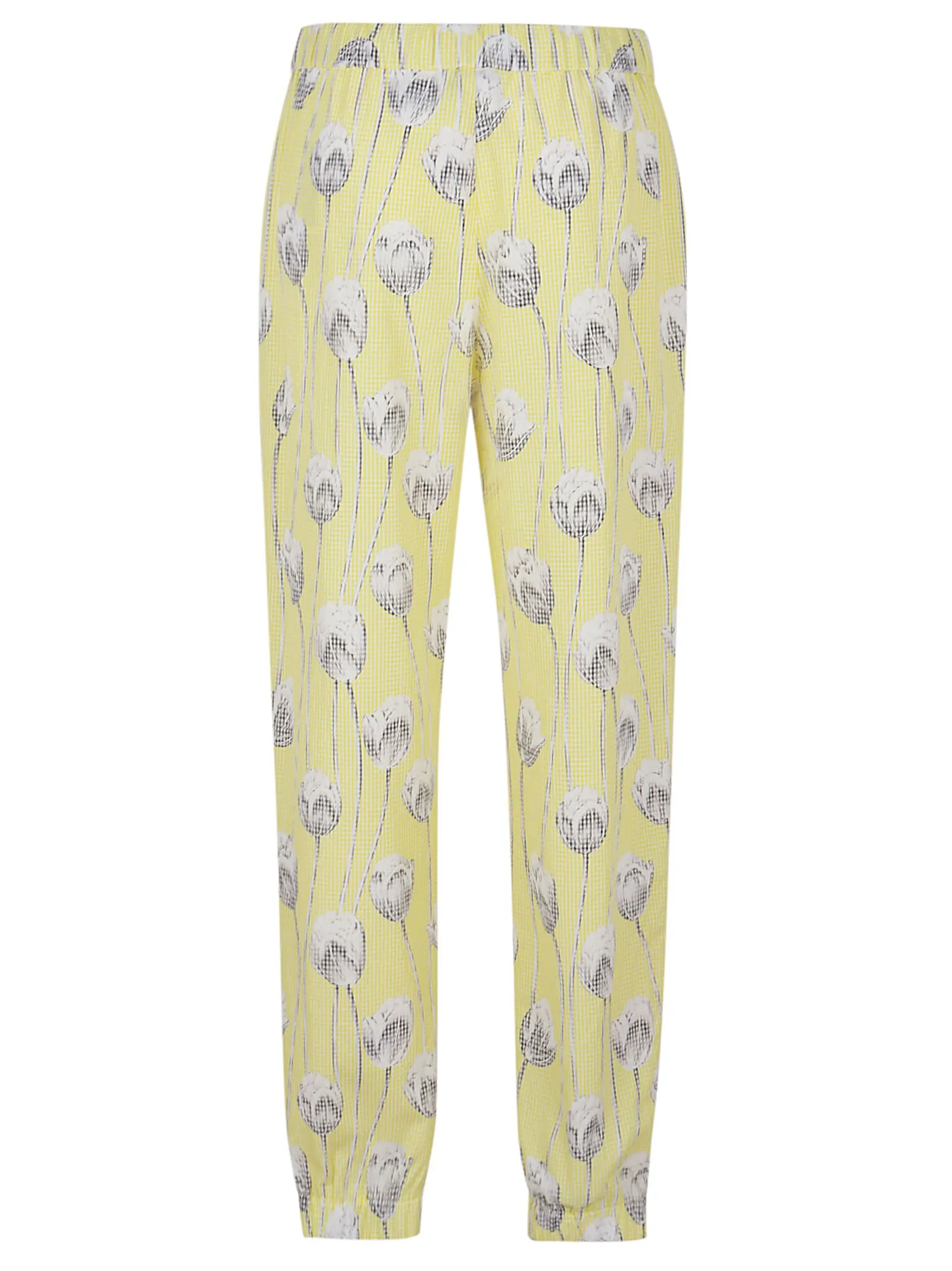 Kenzo Allover Floral Printed Elastic Waist Pants